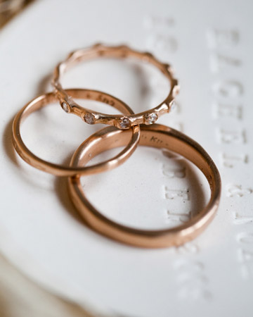 Rose Gold wedding rings